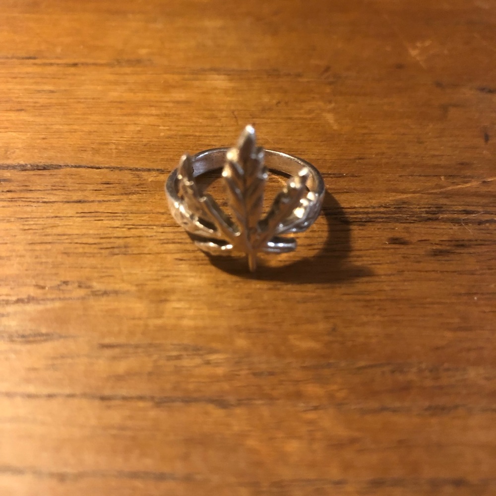 Leaf Sterling Silver Ring